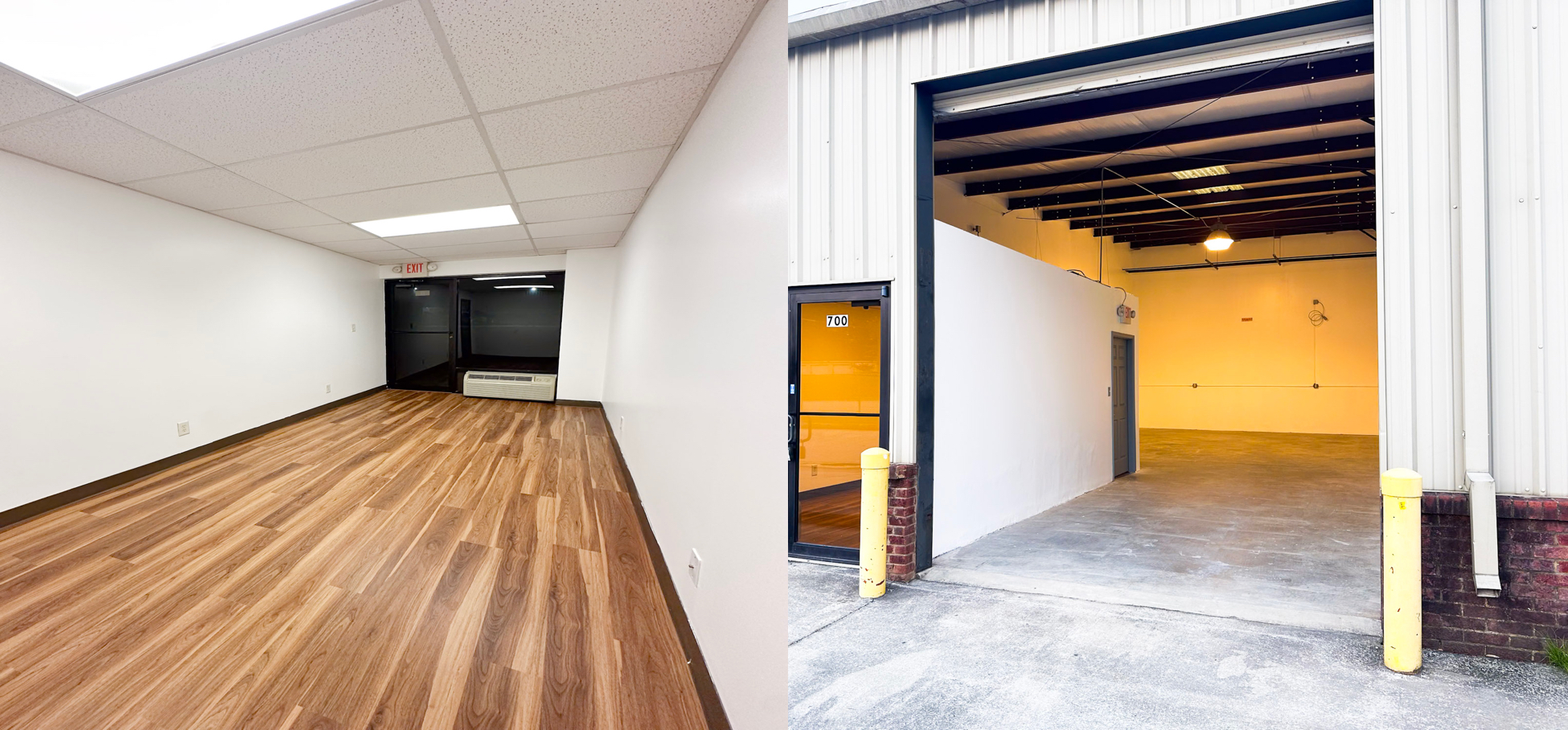 Warehouse suite after renovation